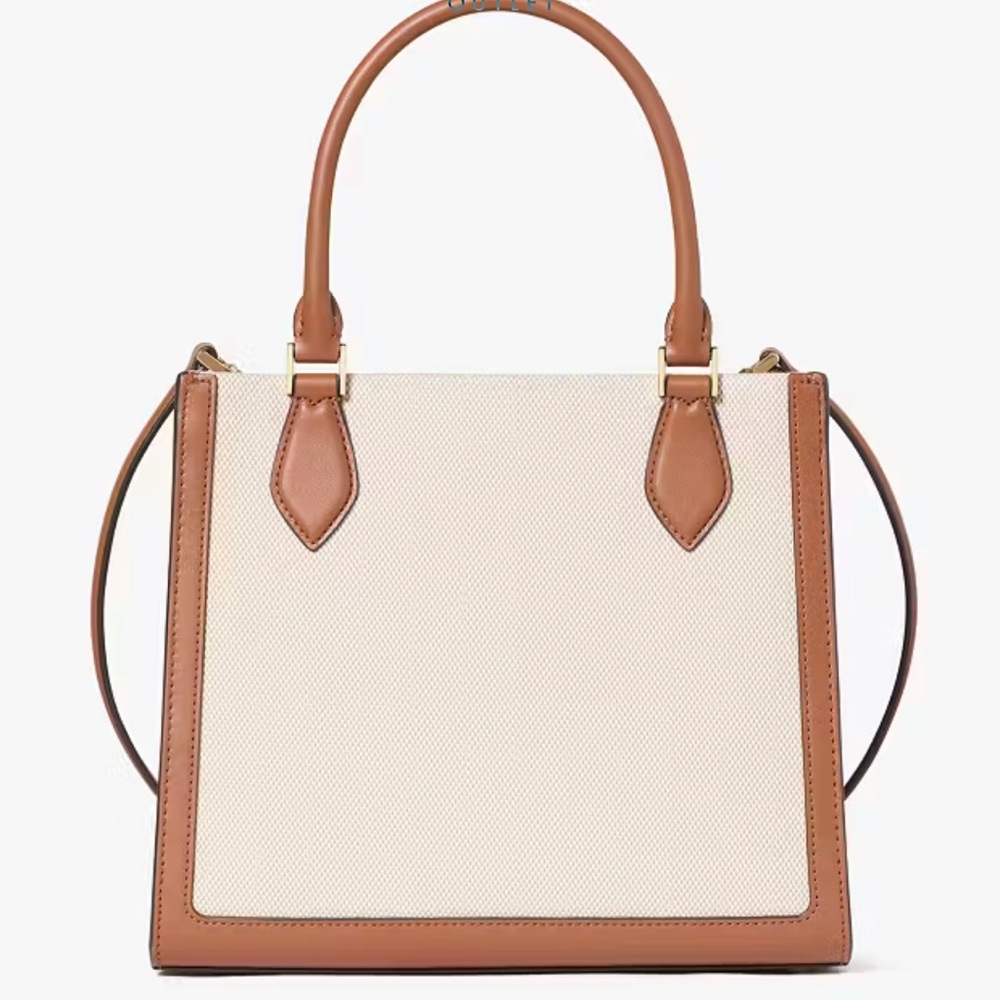 Kate Spade Ellie Canvas Small Tote Warm Gingerbread - Picture 14 of 16